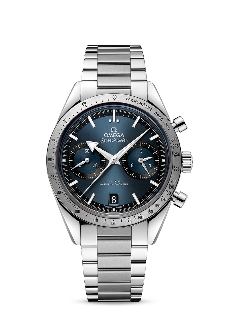 Omega 332.10.41.51.03.001 : Speedmaster 57 Master Chronometer 40.5 Stainless Steel / Blue / Bracelet