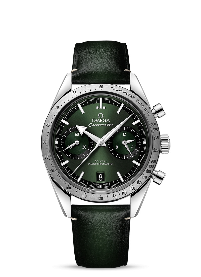 Omega 332.12.41.51.10.001 : Speedmaster 57 Master Chronometer 40.5 Stainless Steel / Green