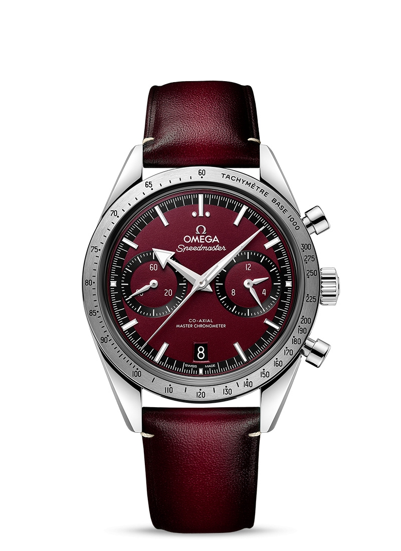 Omega 332.12.41.51.11.001 : Speedmaster 57 Master Chronometer 40.5 Stainless Steel / Red / Bracelet