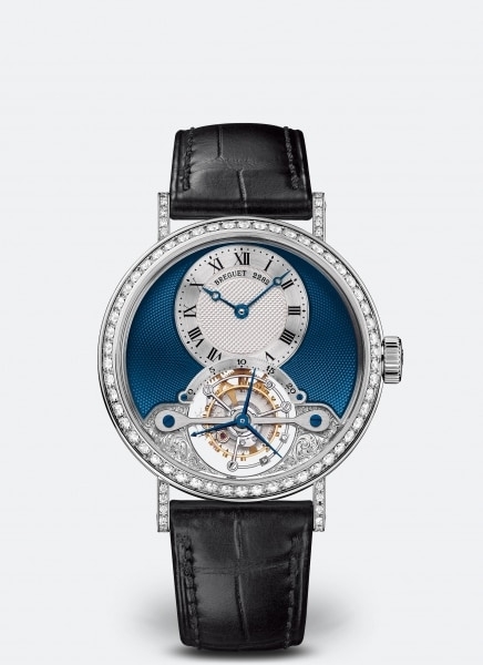 Breguet 3358BB/2Y/986/DD0D : Tourbillon 3358 White Gold - Diamond / Silver - Blue