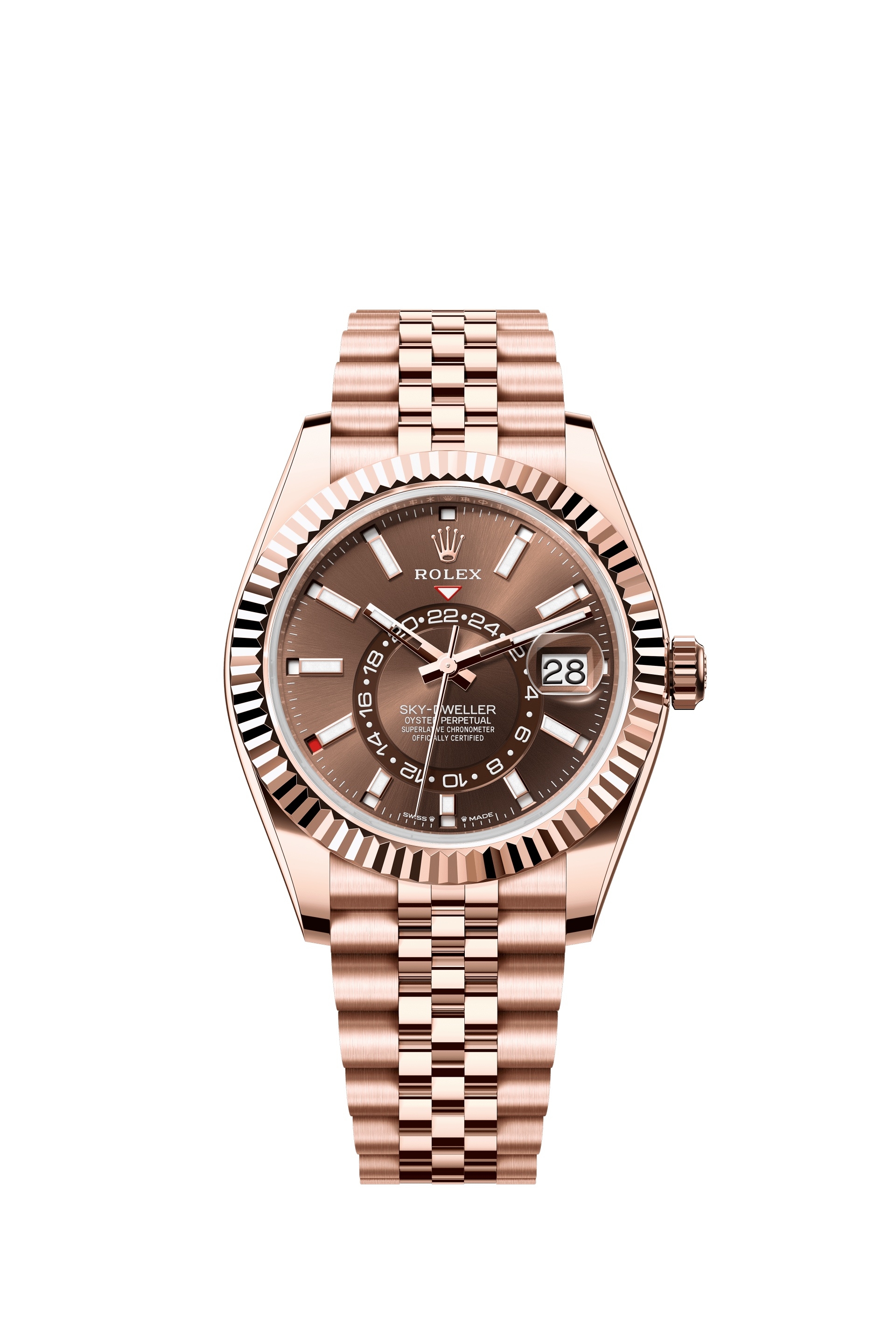 Rolex 336935-0006 : Sky-Dweller Everose / Chocolate / Jubilee