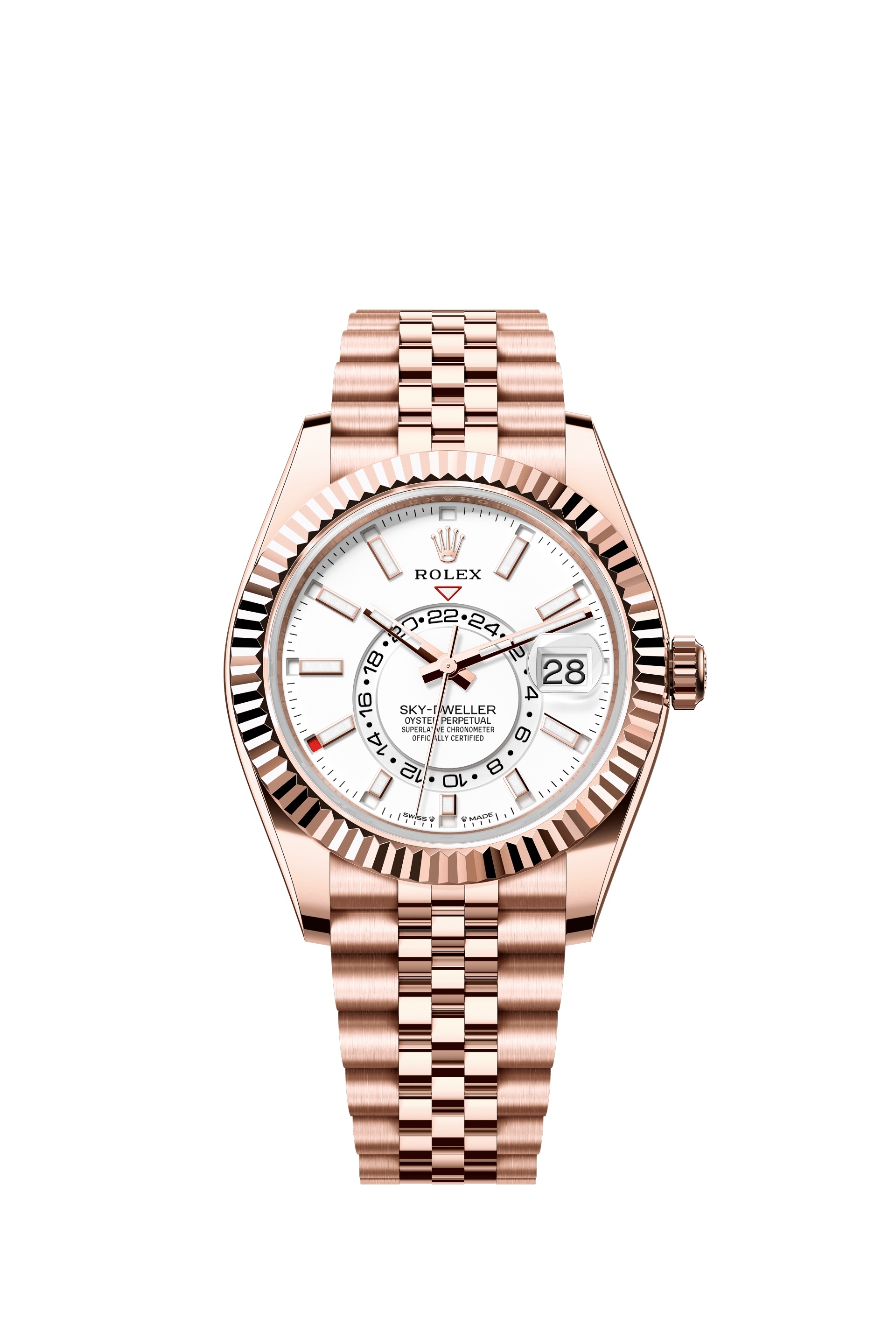 Rolex 336935-0007 : Sky-Dweller Everose / White / Jubilee
