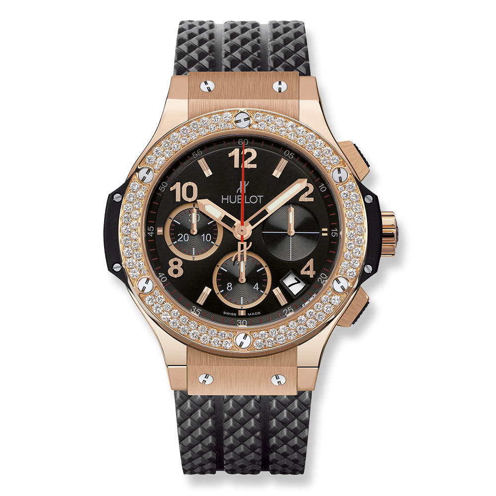 Hublot 341.PX.130.RX.114 : Big Bang Original 41 Red Gold - Diamond / Black / Rubber