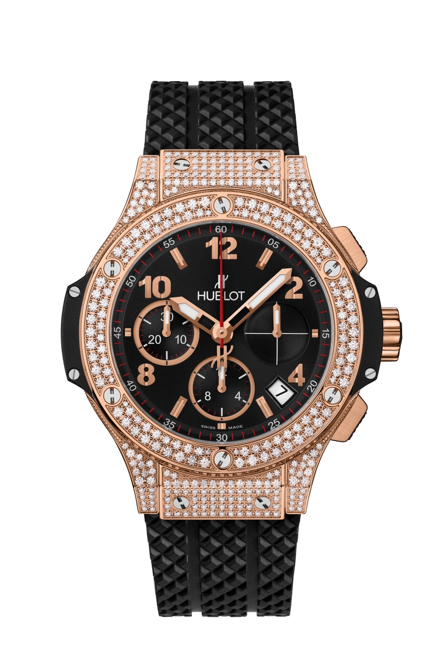 Hublot 341.PX.130.RX.174 : Big Bang Original 41 Red Gold - Pavé / Black