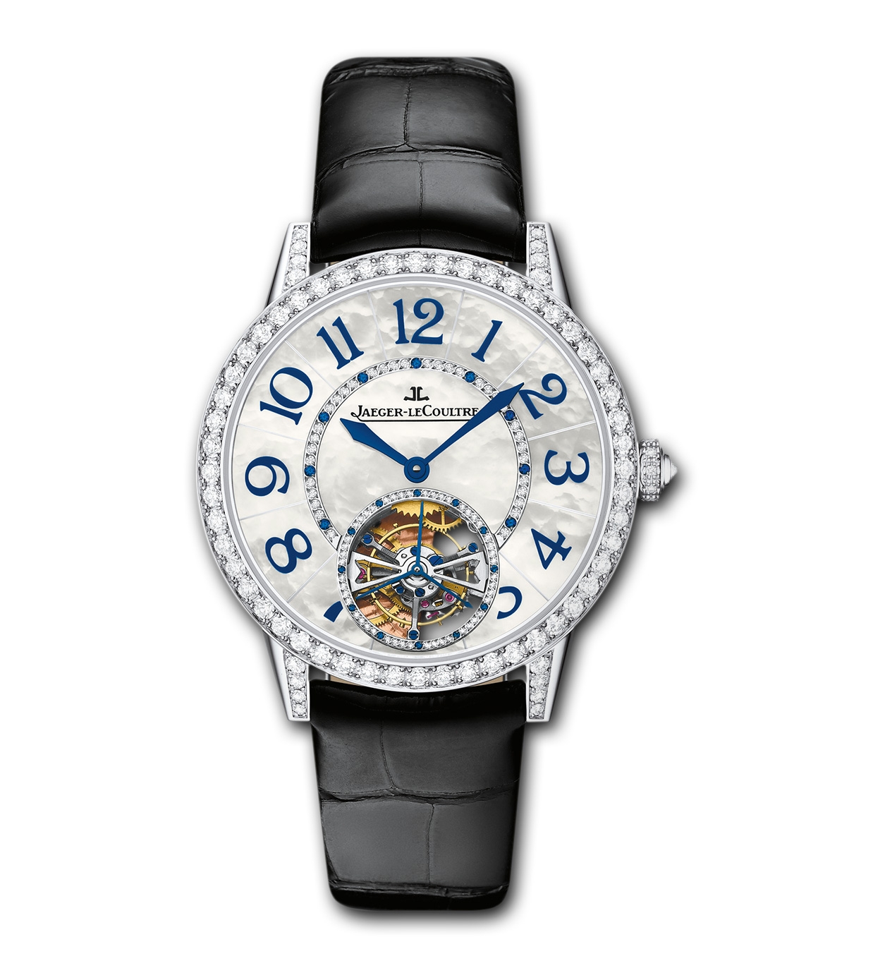 Jaeger-LeCoultre 3413408 : Rendez-Vous Tourbillon White Gold Mother of Pearl Blue