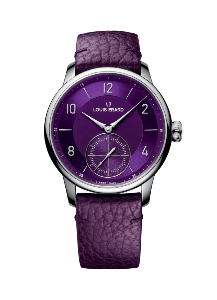 Louis Erard 34248AA06.BVA142 : Excellence Petite Seconde 39 Stainless Steel / Violette