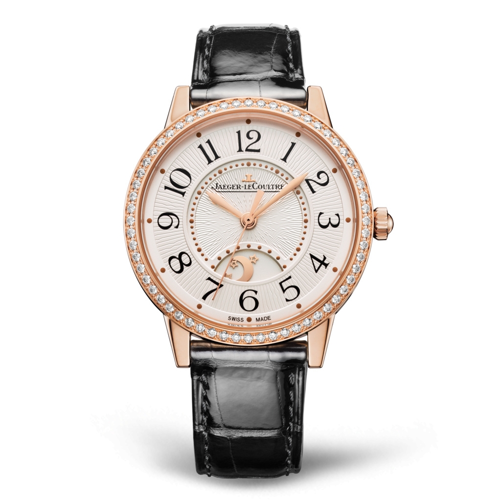 Jaeger-LeCoultre 3442430 : Rendez-Vous Night & Day Medium Pink Gold - Diamond / Silver / Alligator