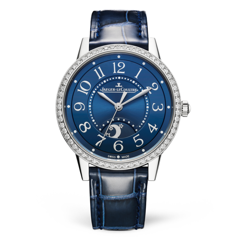 Jaeger-LeCoultre 3448480 : Rendez-Vous Night & Day Medium Stainless Steel / Blue / Alligator