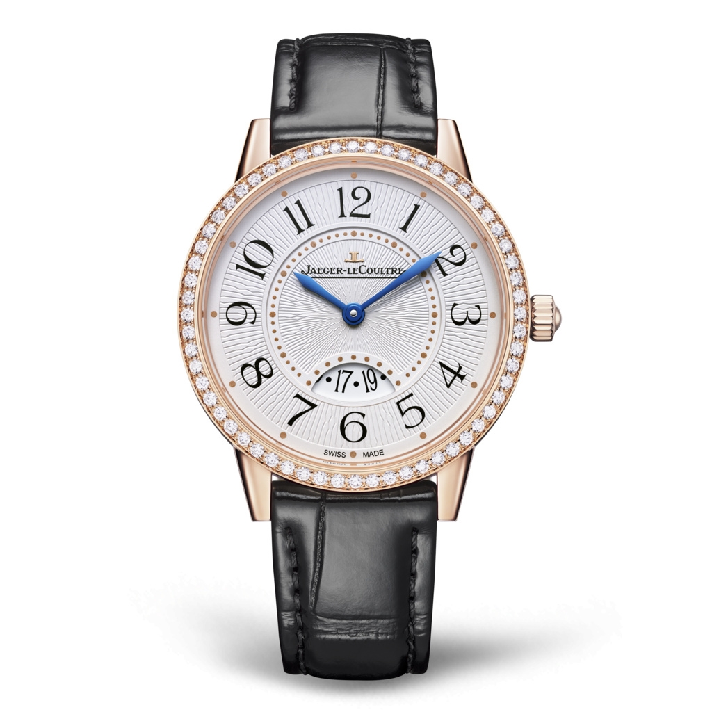 Jaeger-LeCoultre 3472530 : Rendez-Vous Date Medium Quartz Pink Gold - Diamond / Silver / Alligator