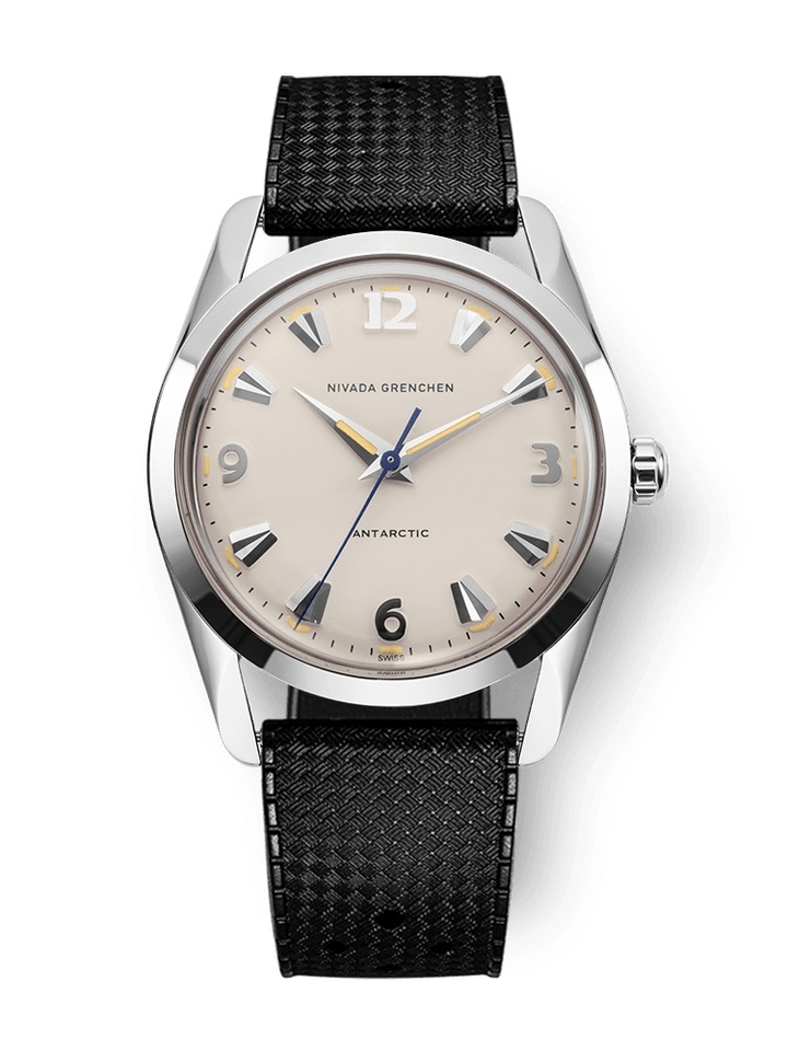 Nivada Grenchen 35001M01 : Antarctic 35 Eggshell - Beige Luminova / Stainless Steel / Tropic