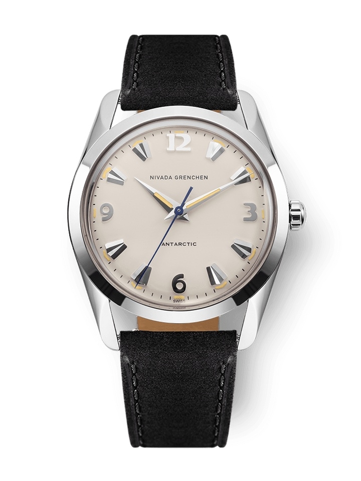 Nivada Grenchen 35001M17 : Antarctic 35 Eggshell - Beige Luminova / Stainless Steel / Black
