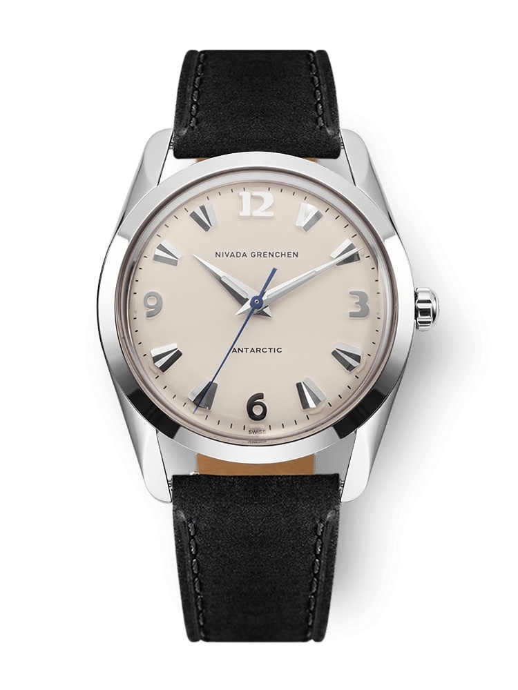 Nivada Grenchen 35004M17 : Antarctic 35 Eggshell - White Luminova / Stainless Steel / Black