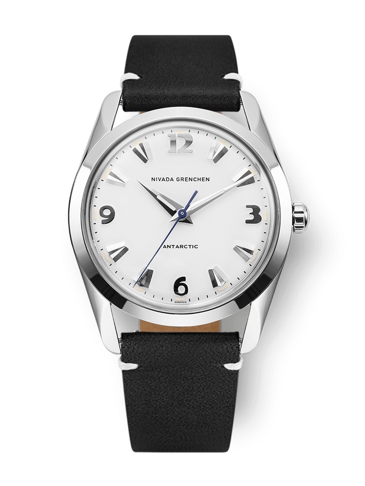 Nivada Grenchen 35005M15 : Antarctic 35 White - White Luminova / Stainless Steel / Black - White