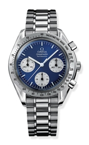 Omega 3510.82.00 : Speedmaster Reduced Stainless Steel / Blue Inverted Panda / Bracelet / Japan