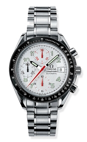 Omega 3513.33.00 : Speedmaster Date 40 Stainless Steel / White / Bracelet