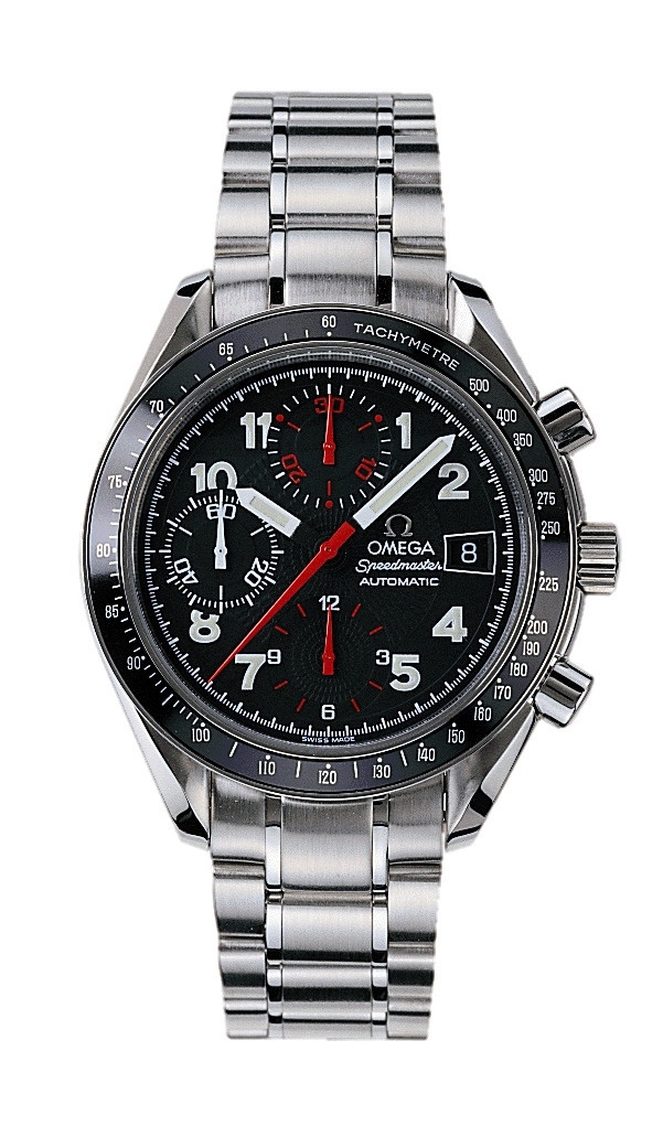 Omega 3513.53.00 : Speedmaster Date 40 Stainless Steel / Black - Japan / Bracelet