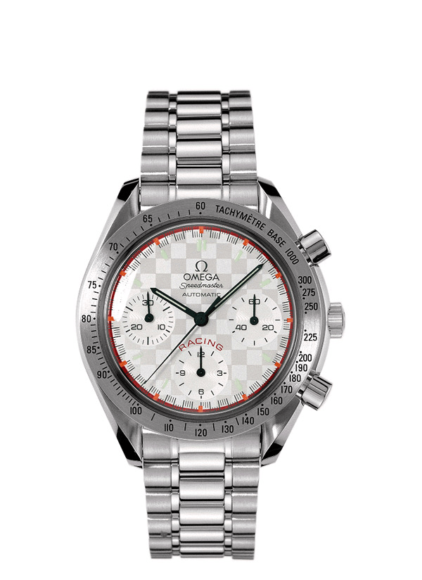 Omega 3517.30.00 : Speedmaster Reduced Stainless Steel / Silver / Bracelet / Schumacher