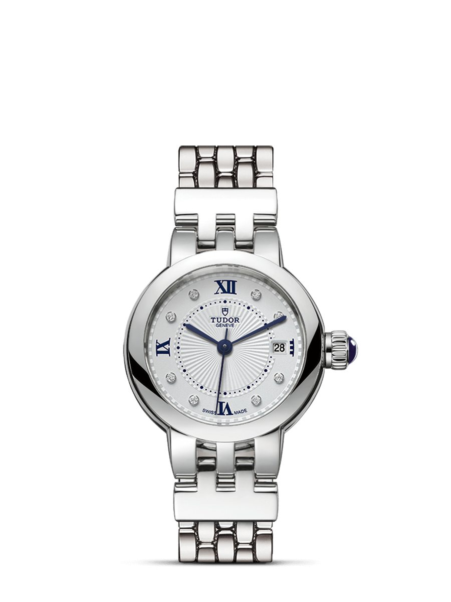Tudor 35200-0004 : Clair de Rose 26 Stainless Steel / Silver-Diamond / Bracelet