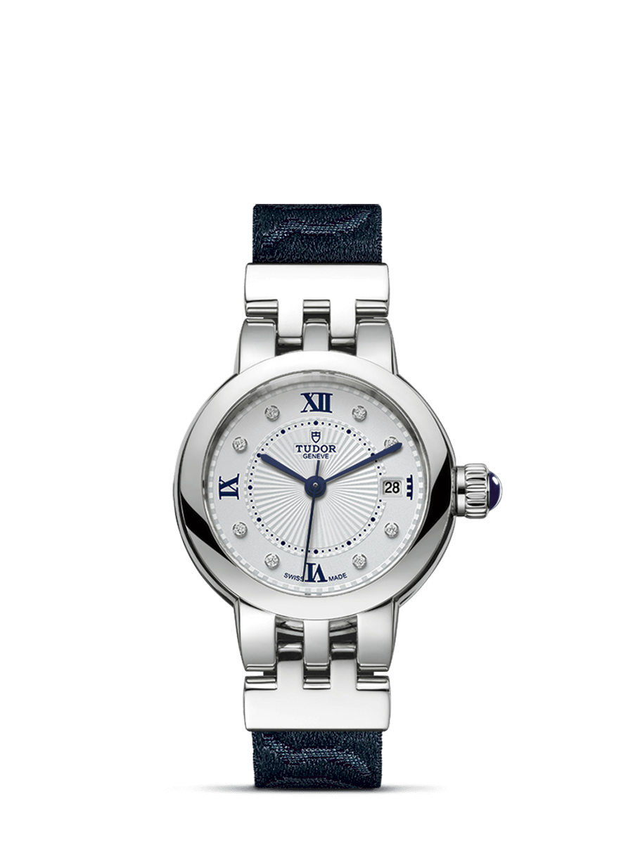Tudor 35200-0005 : Clair de Rose 26 Stainless Steel / Silver-Diamond / Fabric