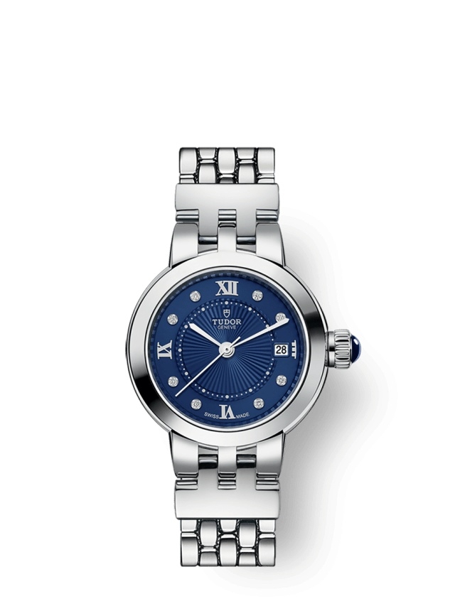 Tudor 35200-0010 : Clair de Rose 26 Stainless Steel / Blue-Diamond / Bracelet