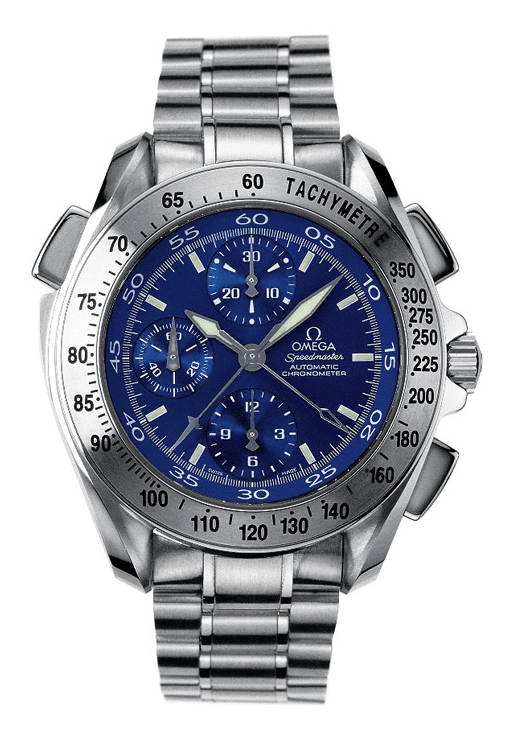 Omega 3540.80.00 : Speedmaster Split-Seconds Stainless Steel / Blue / Bracelet