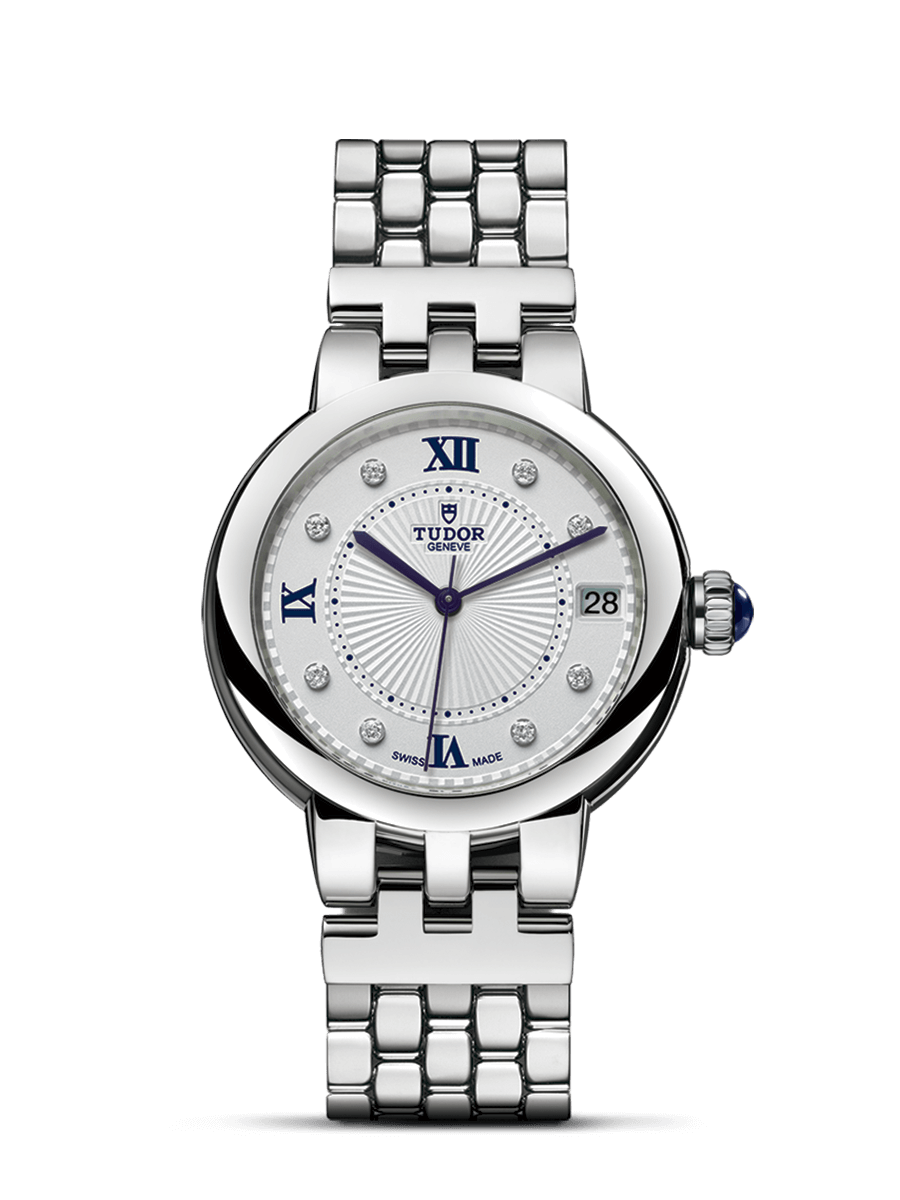 Tudor 35800-0004 : Clair de Rose 34 Stainless Steel / Silver-Diamond / Bracelet