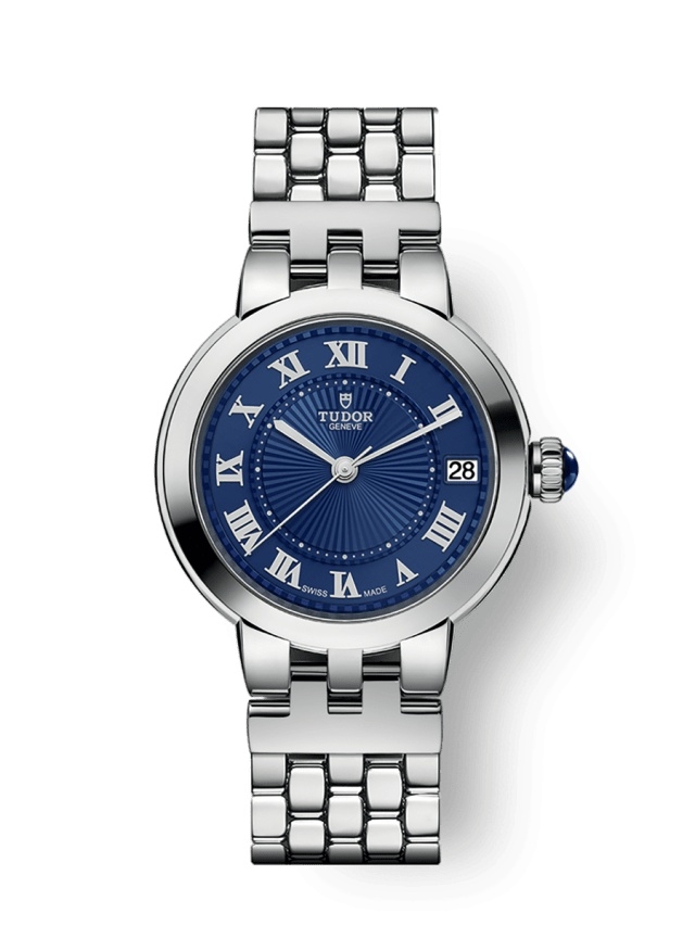 Tudor 35800-0009 : Clair de Rose 34 Stainless Steel / Blue / Bracelet