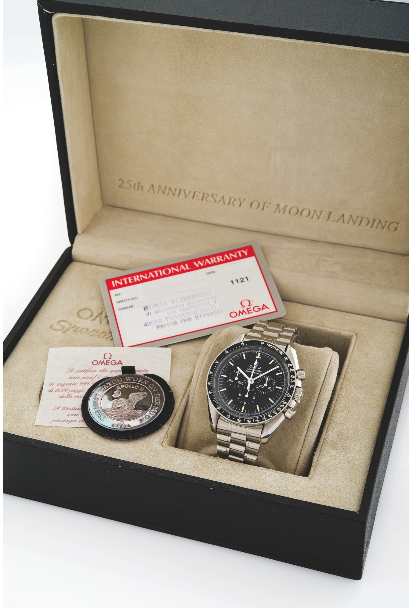 Omega 3592.50.00 I : Speedmaster Professional Moonwatch Apollo XI 25th Anniversary Italy