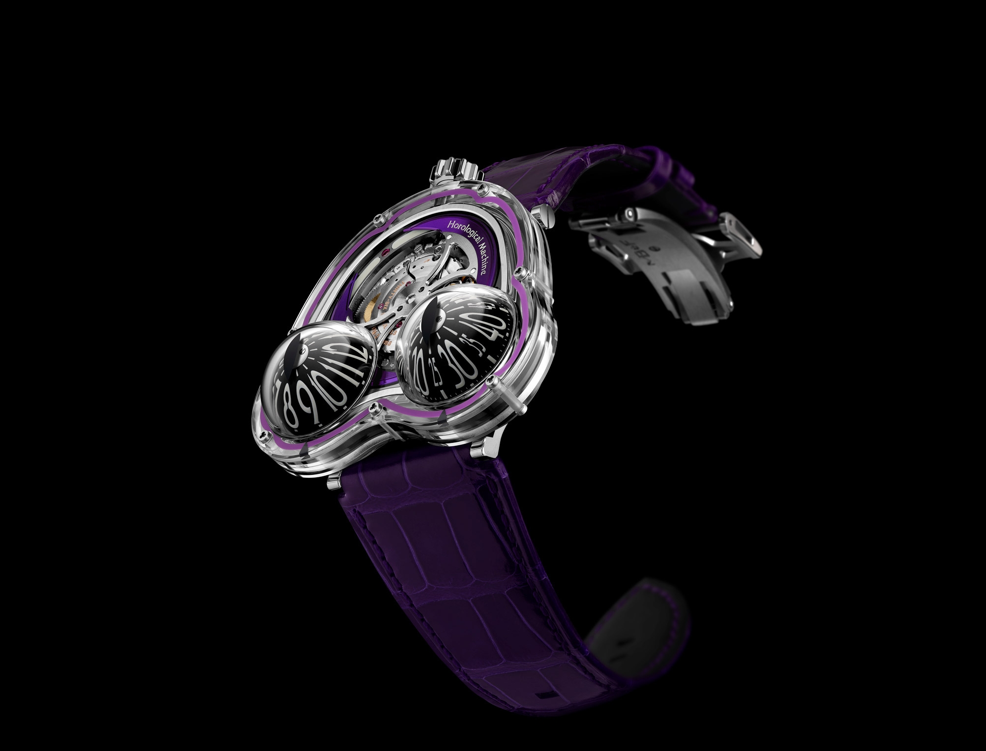 MB&F 36.SVL.PU : Horological Machine N°3 HM3 Frog X Purple