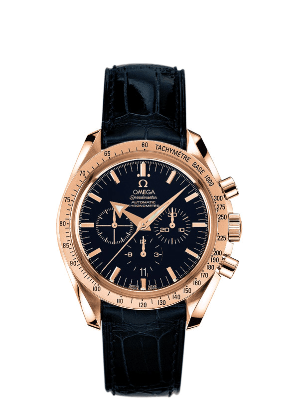 Omega 3653.80.33 : Speedmaster Broad Arrow Red Gold / Blue