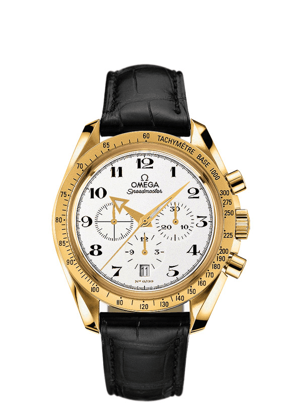 Omega 3656.20.31 : Speedmaster Broad Arrow Yellow Gold / Enamel