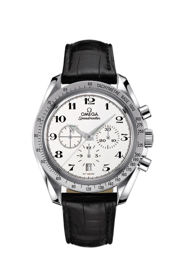 Omega 3657.20.31 : Speedmaster Broad Arrow White Gold / Enamel