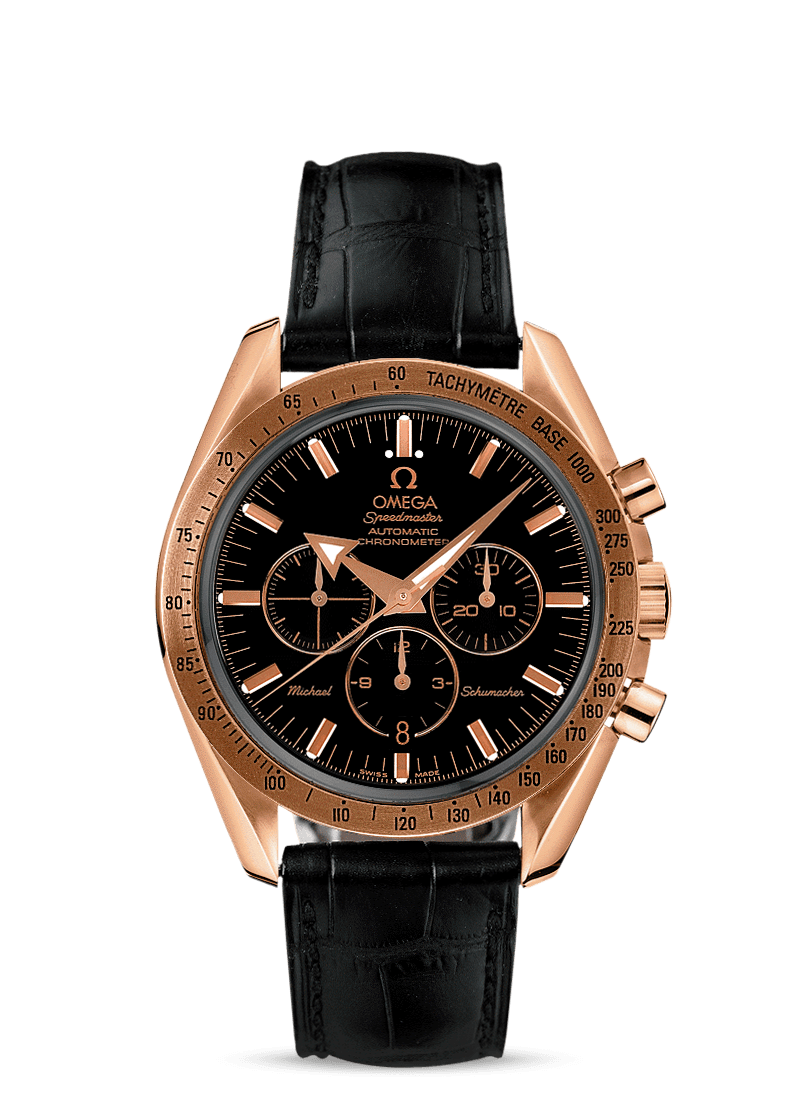 Omega 3659.50.31 : Speedmaster Broad Arrow Red Gold / Black / Michael Schumacher