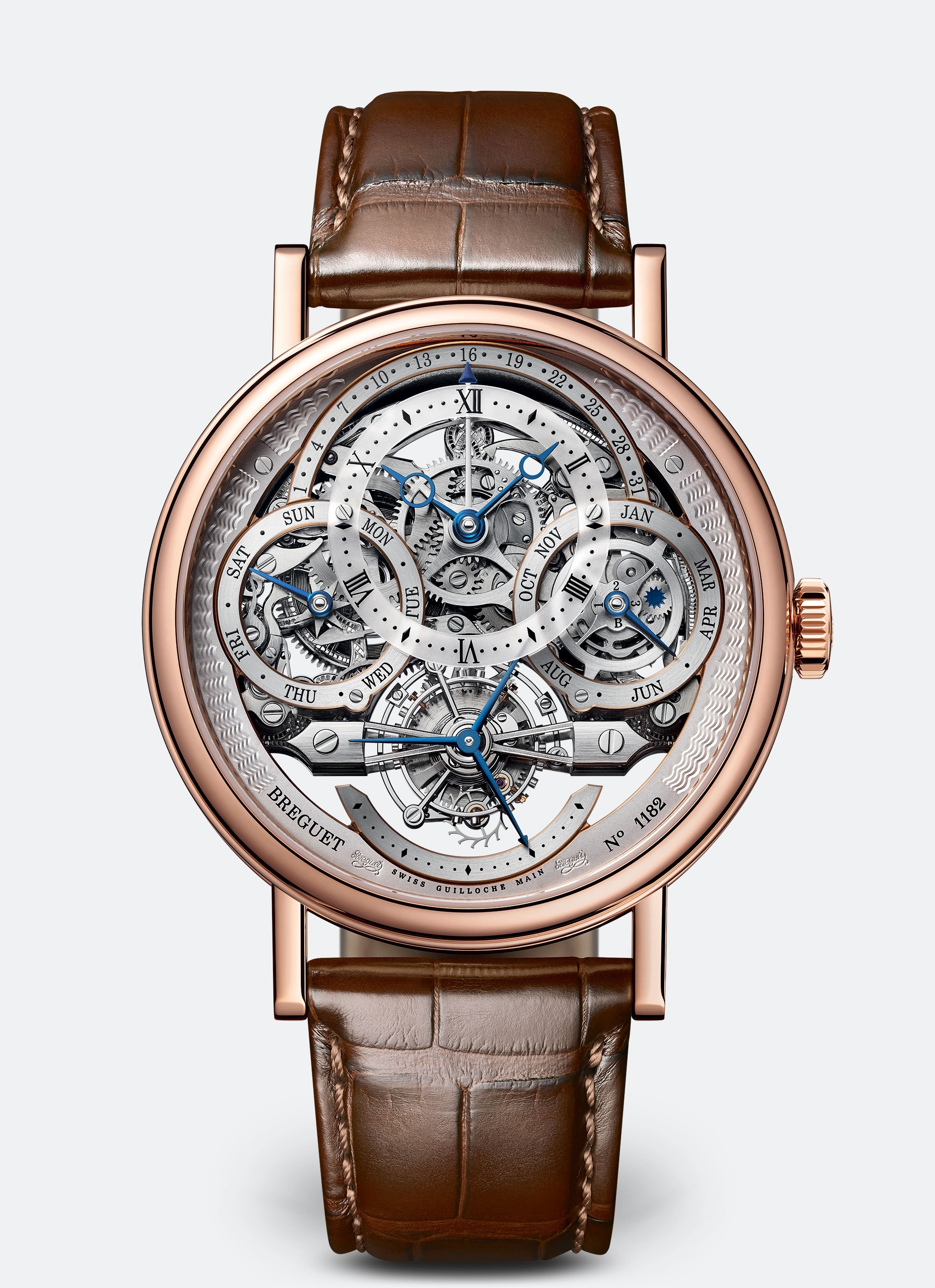 Breguet 3795BR/1E/9WU : Tourbillon Perpetual Calendar Skeleton 3795 Rose Gold / Silver