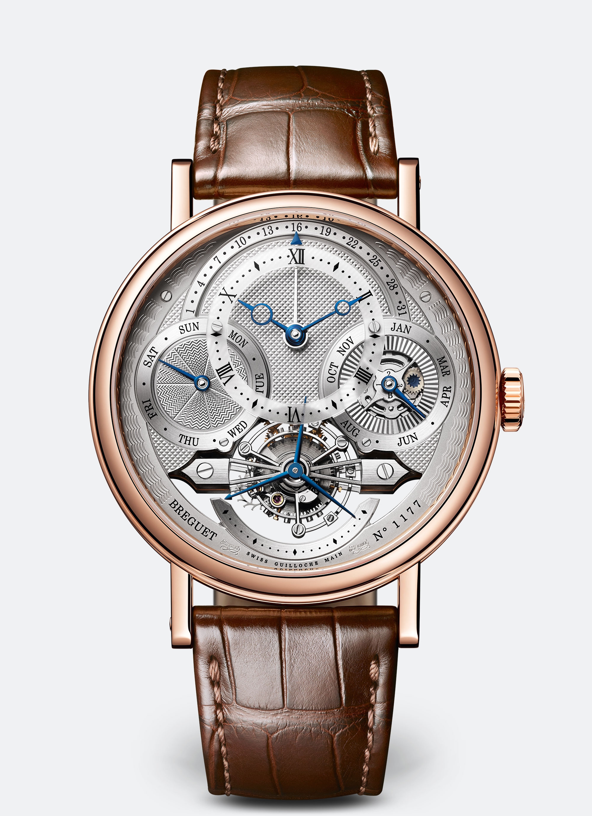 Breguet 3797BR/1E/9WU : Tourbillon Perpetual Calendar  3797 Rose Gold / Silver