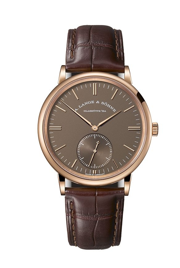 A. Lange & Söhne 380.042 : Saxonia Automatik Pink Gold / Terra Brown Ginza