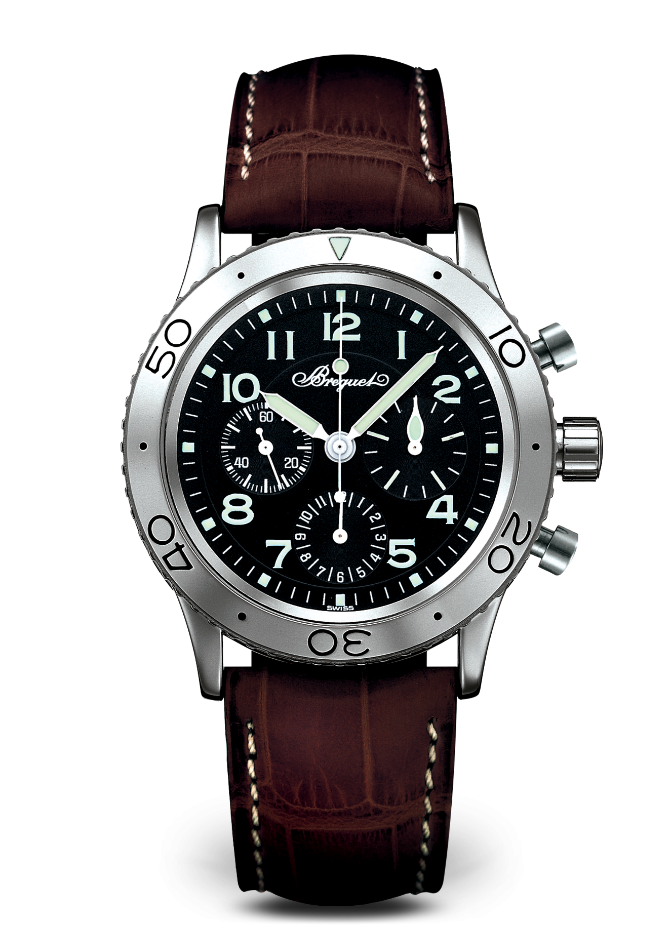 Breguet 3800ST/92/9W6 : Type XX Stainless Steel / Black / Alligator