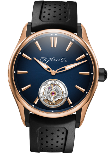 H. Moser & Cie 3804-0900 : Pioneer Tourbilon Red Gold / Midnight Blue