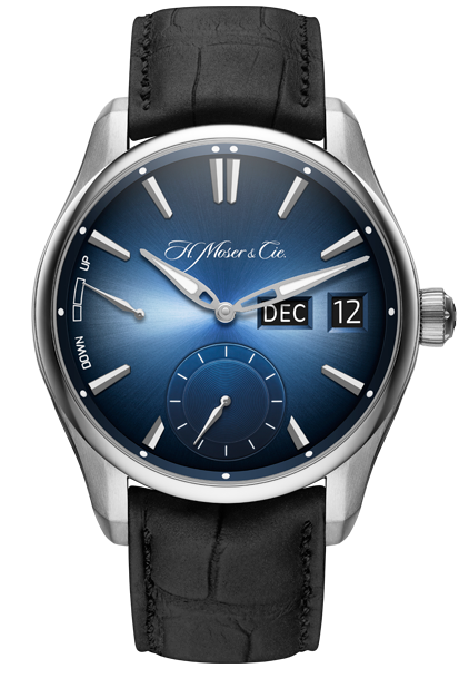H. Moser & Cie 3808-1201 : Pioneer Perpetual Calendar MD Stainless Steel / Funky Blue