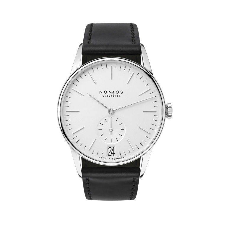 Nomos Glashütte 381 : Orion 38 Date White / Open Case Back