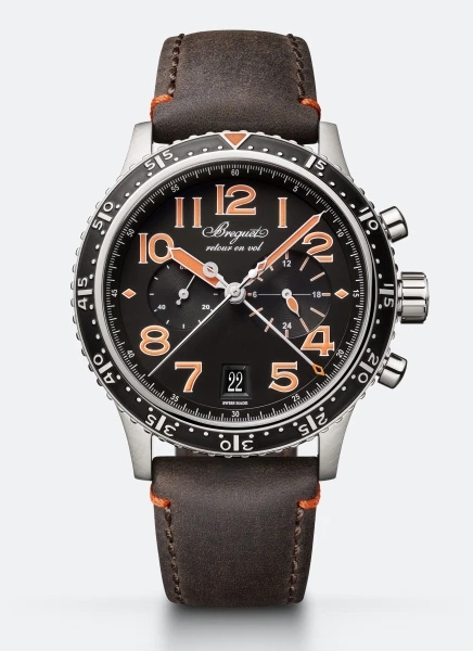 Breguet 3815TI/HO/3ZU : Type XXI 3815 Titanium / Black - Orange