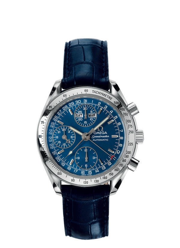 Omega 3823.80.03 : Speedmaster Day-Date 39 Stainless Steel / Blue