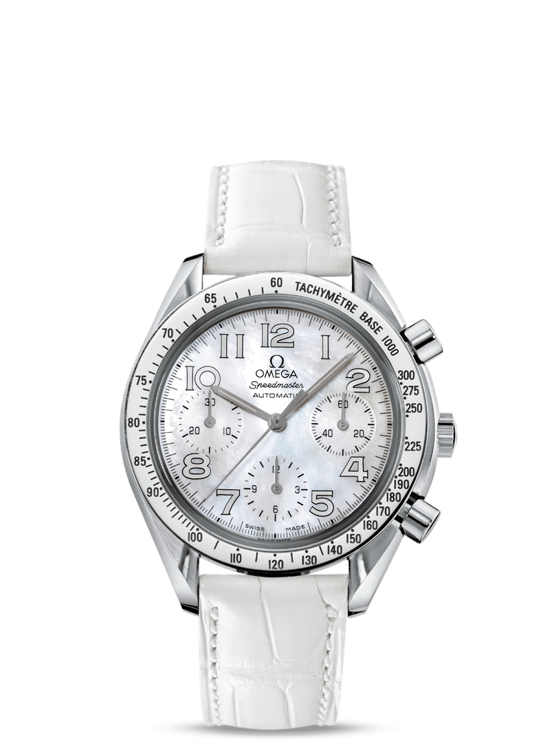 Omega 3834.70.36 : Speedmaster Reduced Ladies Stainless Steel / MOP / White
