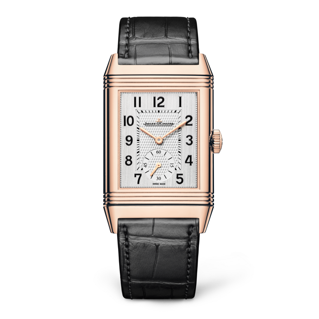 Jaeger-LeCoultre 3842520 : Reverso Classic Large Duoface Pink Gold / Silver / Alligator