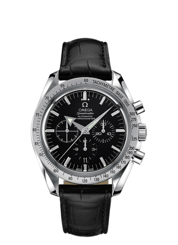 Omega 3851.50.11 : Speedmaster Broad Arrow Stainless Steel / Black