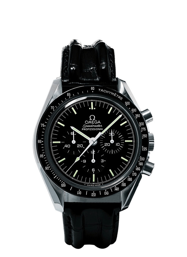 Omega 3872.50.01 : Speedmaster Professional Moonwatch Plexi / See-Through / Leather