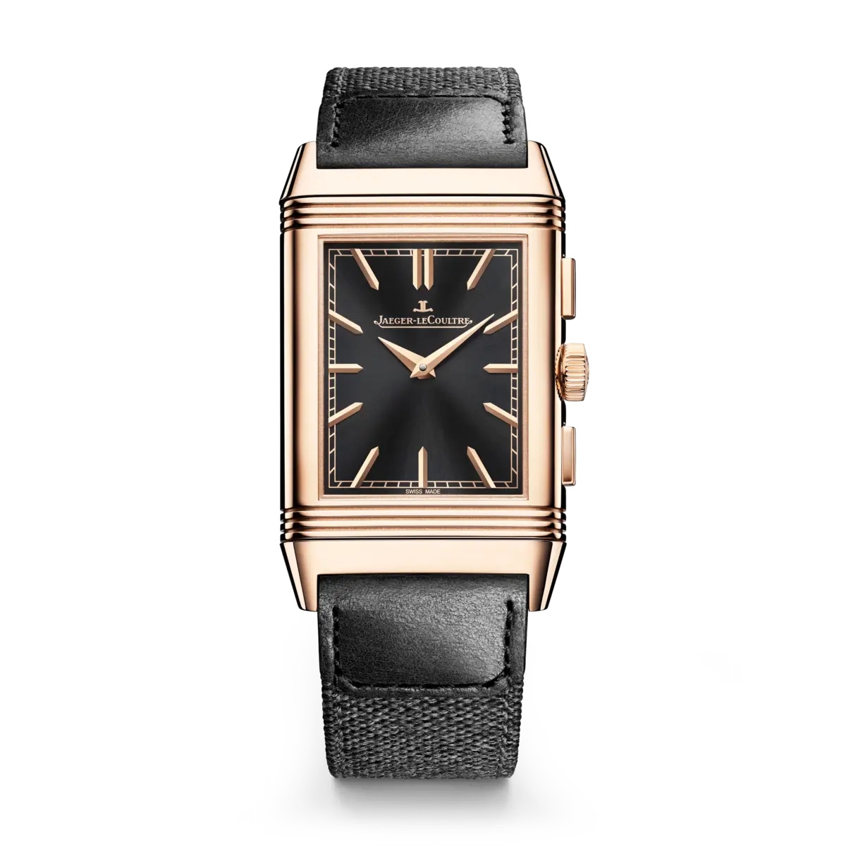 Jaeger-LeCoultre 389257J : Reverso Tribute Chronograph Pink Gold / Black
