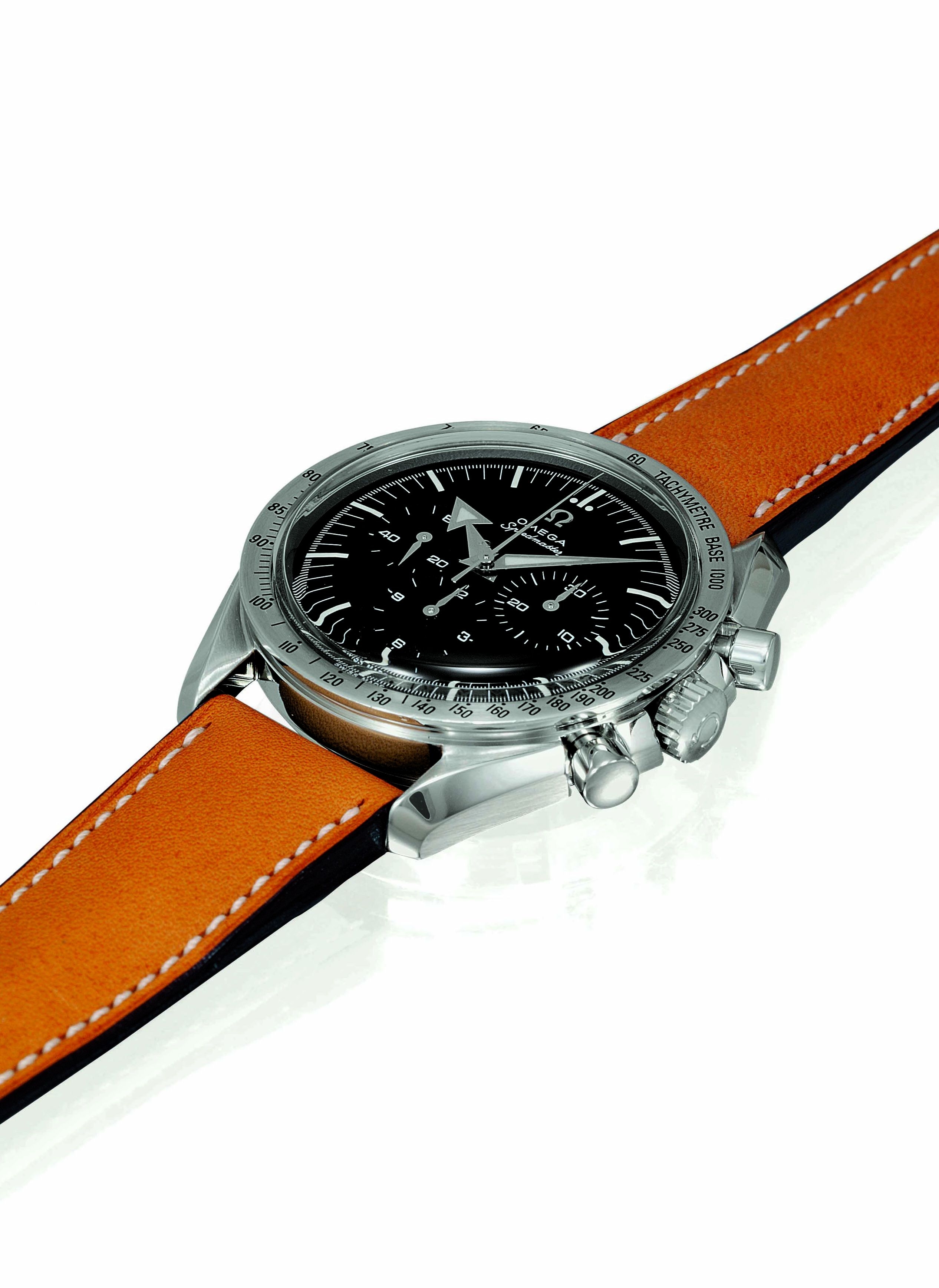 Omega 3894.50.00 : Speedmaster Replica 57 Stainless Steel / Black / Strap