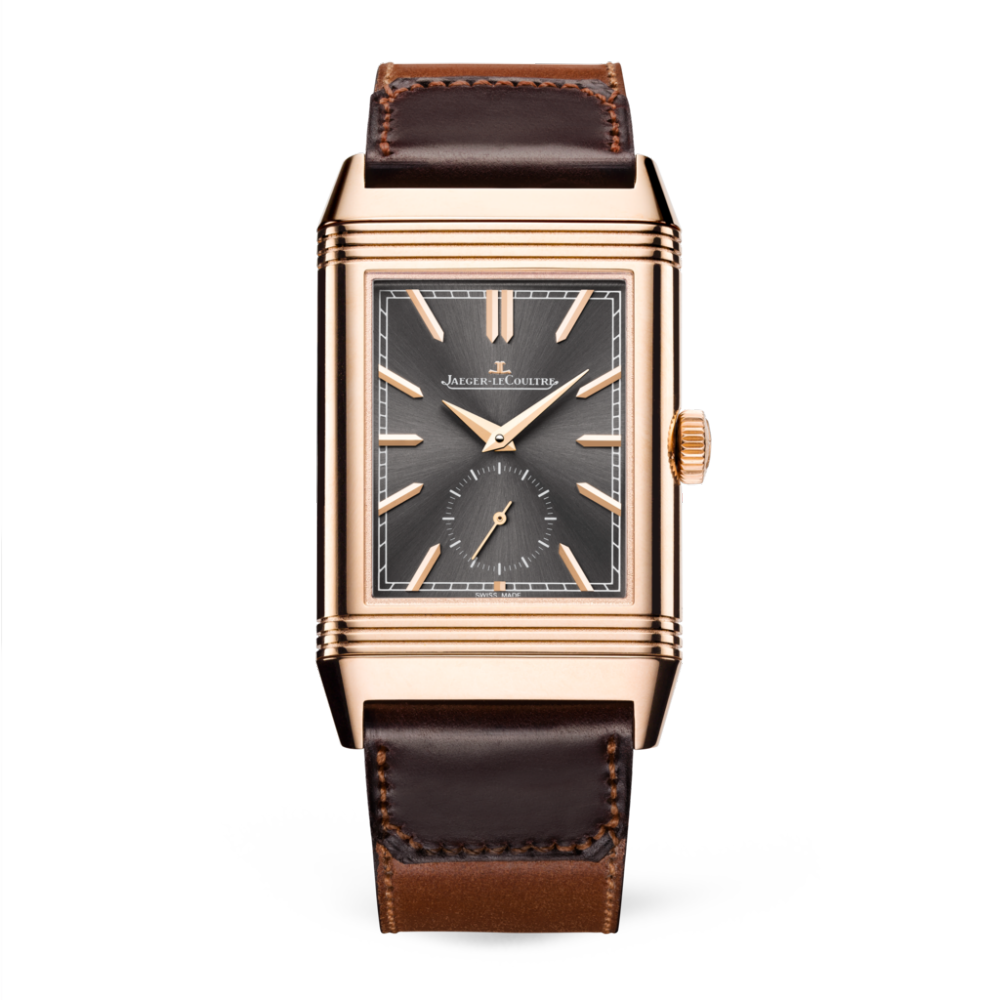 Jaeger-LeCoultre 396245J : Reverso Tribute Duoface Rose Gold / Grey / Fagliano