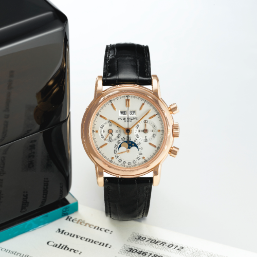 Patek Philippe 3970ER-012 : Perpetual Calendar Chronograph 3970 Rose Gold